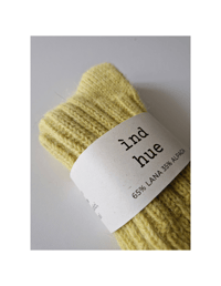 Image 2 of NORDIC SHORT SOCKS_ ALPACA AND WOOL_ CITRUS