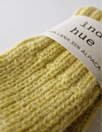 Image 3 of NORDIC SHORT SOCKS_ ALPACA AND WOOL_ CITRUS