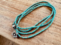 Image 1 of Blue Afternoon seed beads and sterling silver/ n34