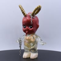 Image 1 of Medium Size Krampus Kilos Kewtie Special-Christmas Edition Double Cast Resin Figure- Baby & Hooves