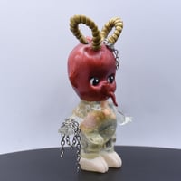 Image 4 of Medium Size Krampus Kilos Kewtie Special-Christmas Edition Double Cast Resin Figure- Baby & Hooves