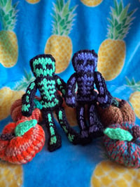 Image 9 of Mini Knitted Skeletons and Pumpkins (Set of 2 Each)