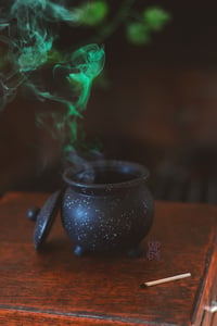 Image 1 of Witches Cauldron - incense holder | 2 options available