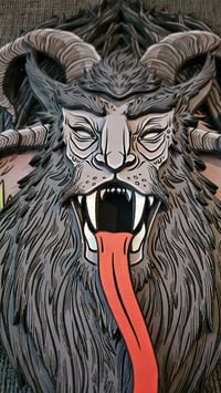 Image 1 of Krampus Layered Wall Art