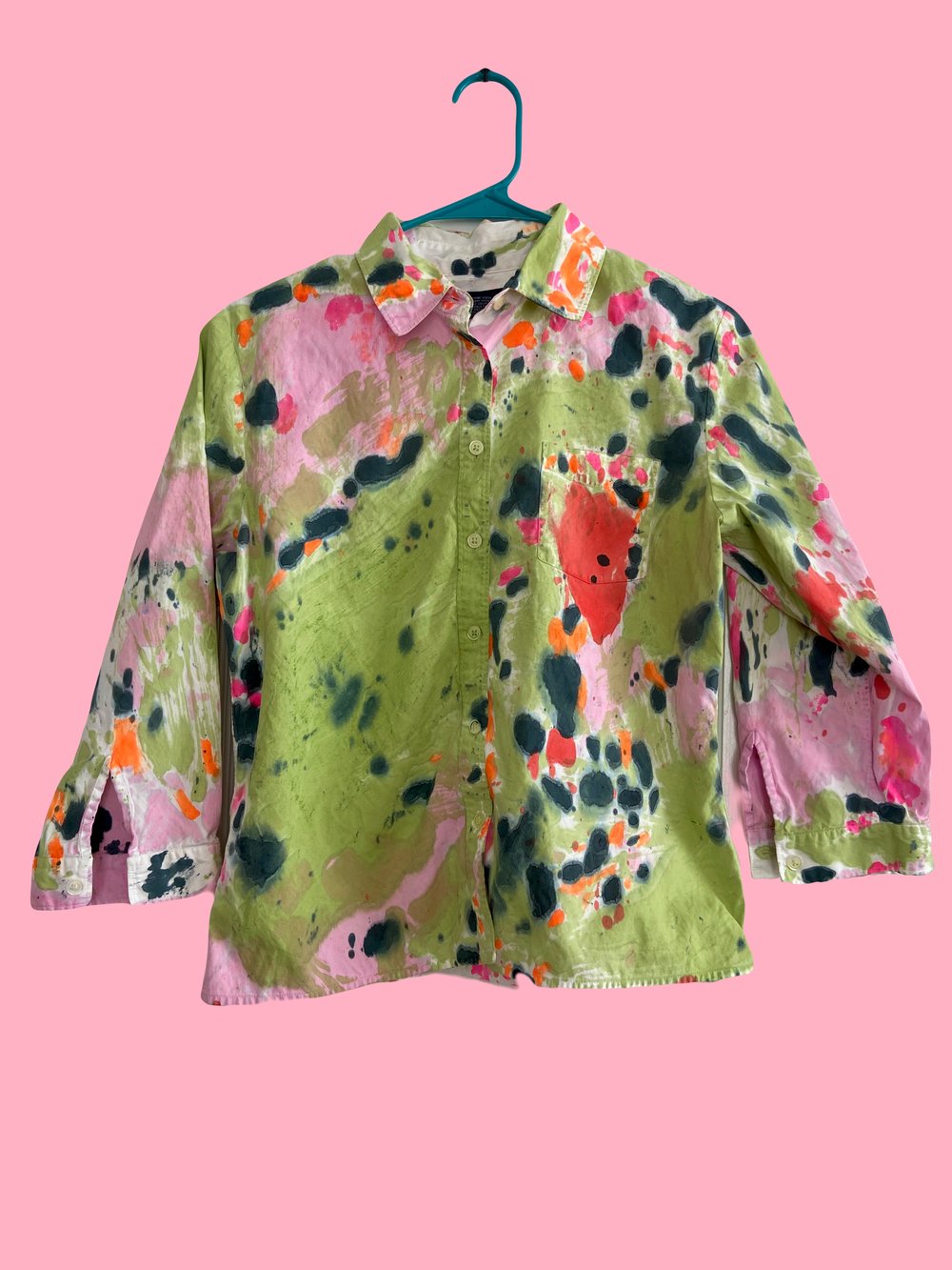 Color Blob button up (Women's M)