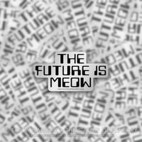 The Future is Meow Silver Metallic Sticker