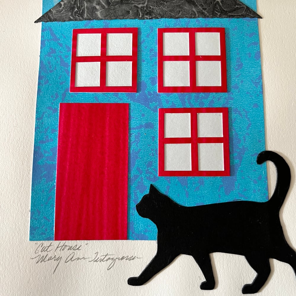 Image of COLLAGE SALE  Cat House  (Reg. $175. Now 25% OFF... $131.25)