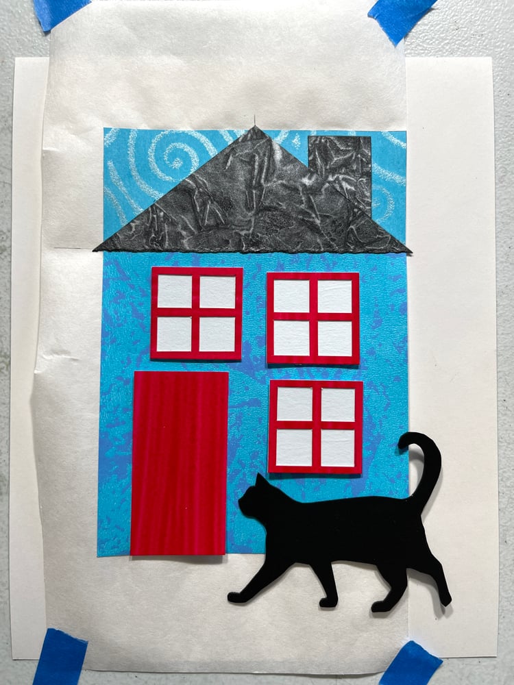 Image of COLLAGE SALE  Cat House  (Reg. $175. Now 25% OFF... $131.25)