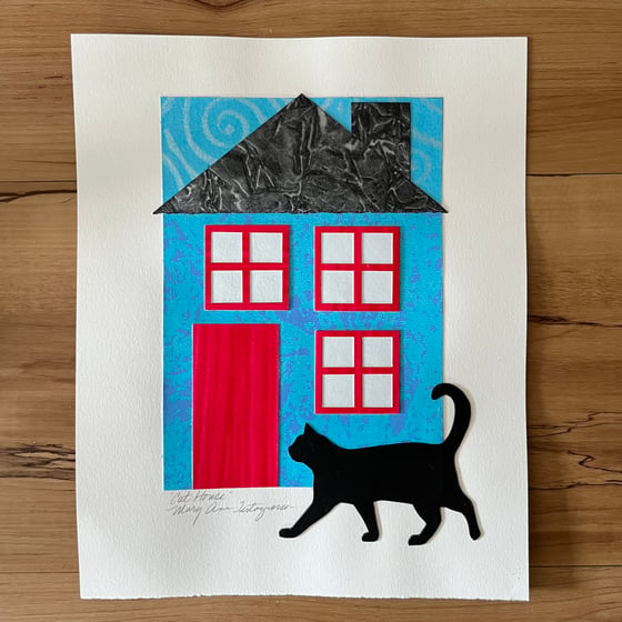 Image of COLLAGE SALE  Cat House  (Reg. $175. Now 25% OFF... $131.25)