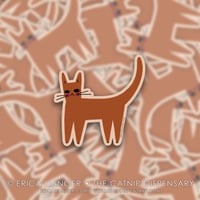 Sus Kitty Sticker - Orange Kitty