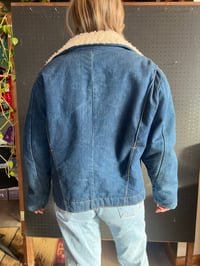 Image 2 of Sherpa lined denim coat