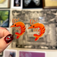 Image 1 of Side Eye Shrimp Transfer Sticker