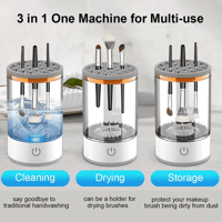 🎄45% OFF!!🎄3 in 1 Portable Electric Makeup Brush Cleaner