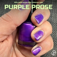 Image 1 of PURPLE PROSE - Handcrafted Indie Nail Polish only from Doom Loop