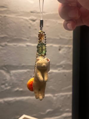 Image of Sleepy Cat Phone Charm
