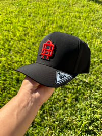 Image 2 of AB Monogram - Black/Red Underbrim