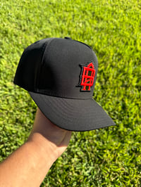 Image 3 of AB Monogram - Black/Red Underbrim