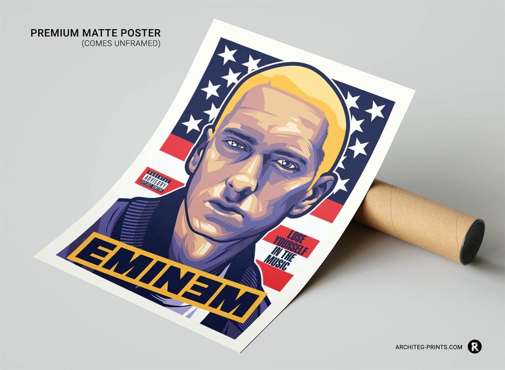 Eminem - Rap Hip Hop Modern Music Poster