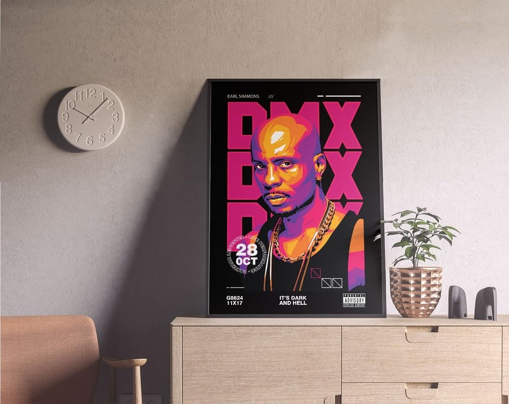 DMX - Rap Hip Hop Modern Music Poster No.2