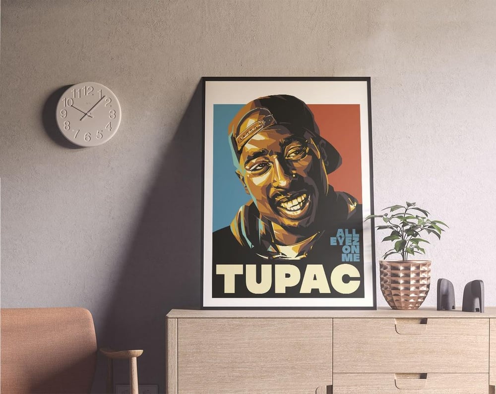 2Pac - Tupac Shakur - Rap Hip Hop Modern Music Poster