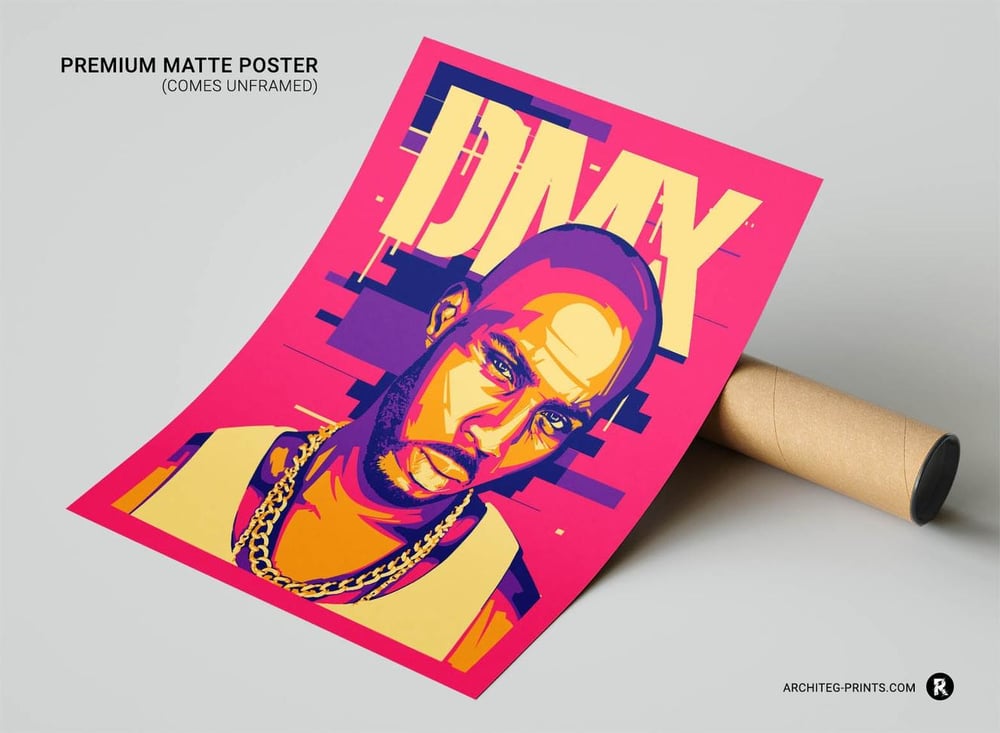 DMX - Rap Hip Hop Modern Music Poster No.3