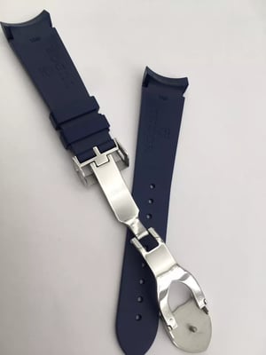 Image of Blue 22mm Rubber Silione Watch band for Tudor Black Bay GMT Beautiful