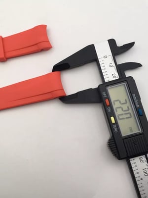 Image of Red 22mm Rubber Silione Watch band for Tudor Black Bay GMT Beautiful