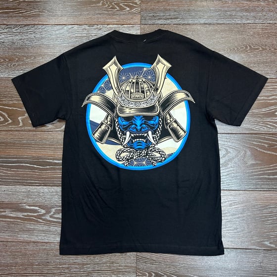 Image of Seigaiha Samurai Black Men's T-shirt