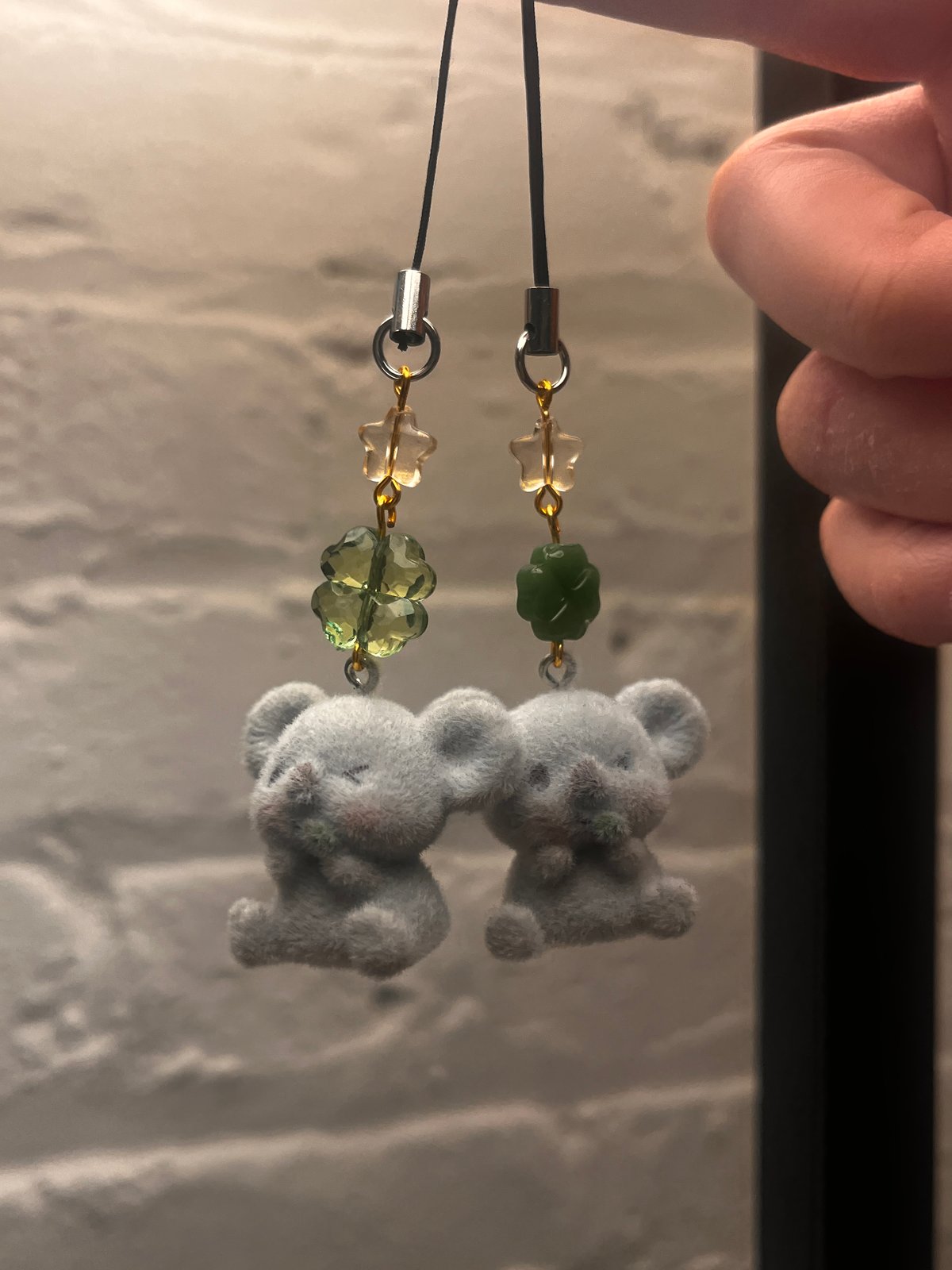 Image of Fuzzy Koala Phone Charms