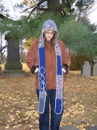 Image 1 of hooded scarf