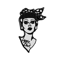 Liquorice Black Pin Badge