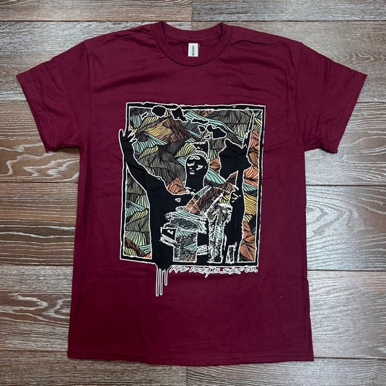 Image of Mauka 2.0 Burgundy Men's T-shirt 