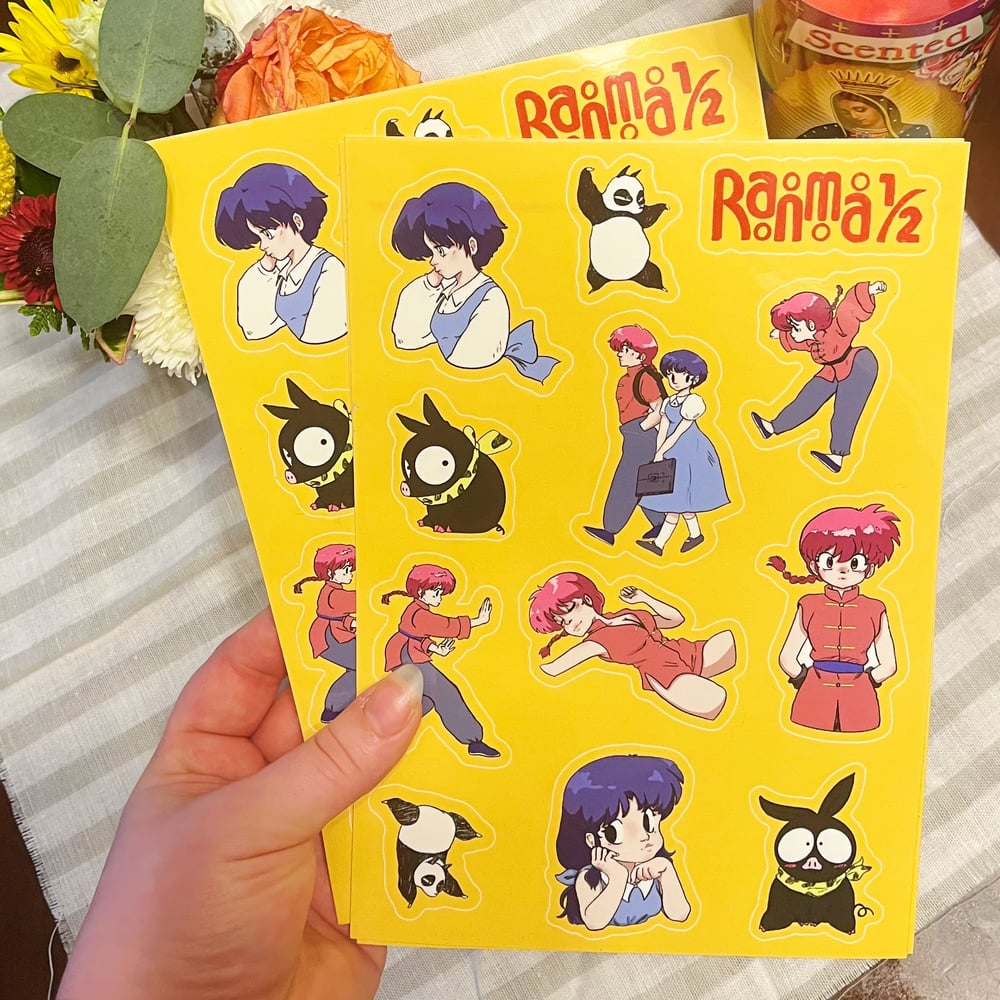 Image of Ranma 1/2 Sticker Sheet