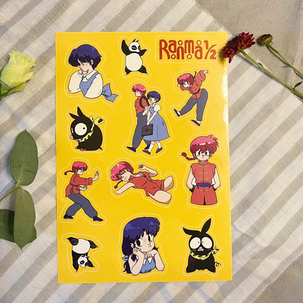 Image of Ranma 1/2 Sticker Sheet