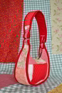 Image 1 of Shojo Princess Patch Bag (Red + Pink Roses)