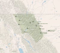 Image 3 of Glacier National Park 3D Topography Map