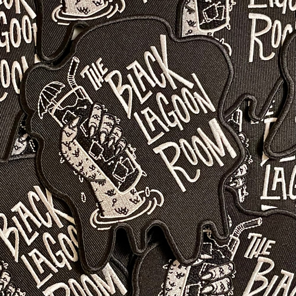 BLACK LAGOON ROOM Logo T-Shirt, Patch & Sticker Discounted Bundle