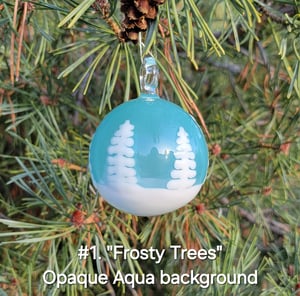 Image of ❄️ "Frosty Trees" Ornaments ❄️