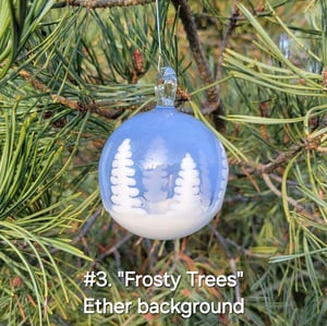 Image of ❄️ "Frosty Trees" Ornaments ❄️