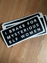 Image of Elf Women Appreciation Bumper Sticker