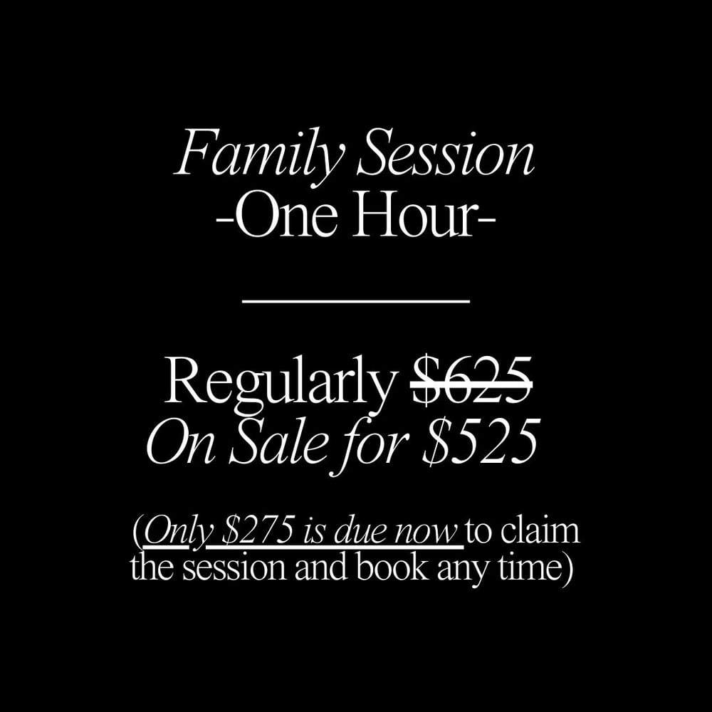 Image of Family Session (1 Hour. Unlimited Images) $525