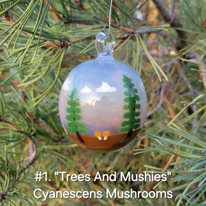 Image of "Trees And Mushies" Ornaments