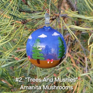 Image of "Trees And Mushies" Ornaments