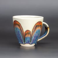 Image 3 of Blue Rainbow/Rust Arches - Tall Mug