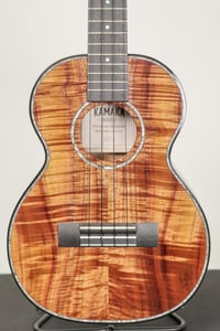 Image 2 of Kamaka HF-3D2 Deluxe 2 Curly Koa Tenor #240174