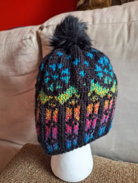 Image 6 of Knitting Pattern for Stained Glass Hat