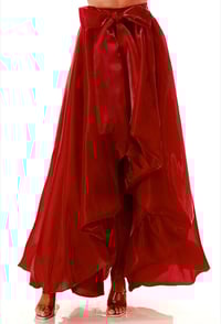 Image 1 of Ladies Hi-Lo Asymmetrical Skirt