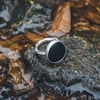 Black pebble ring