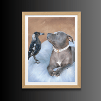 Image 4 of Framed custom pet  portrait 