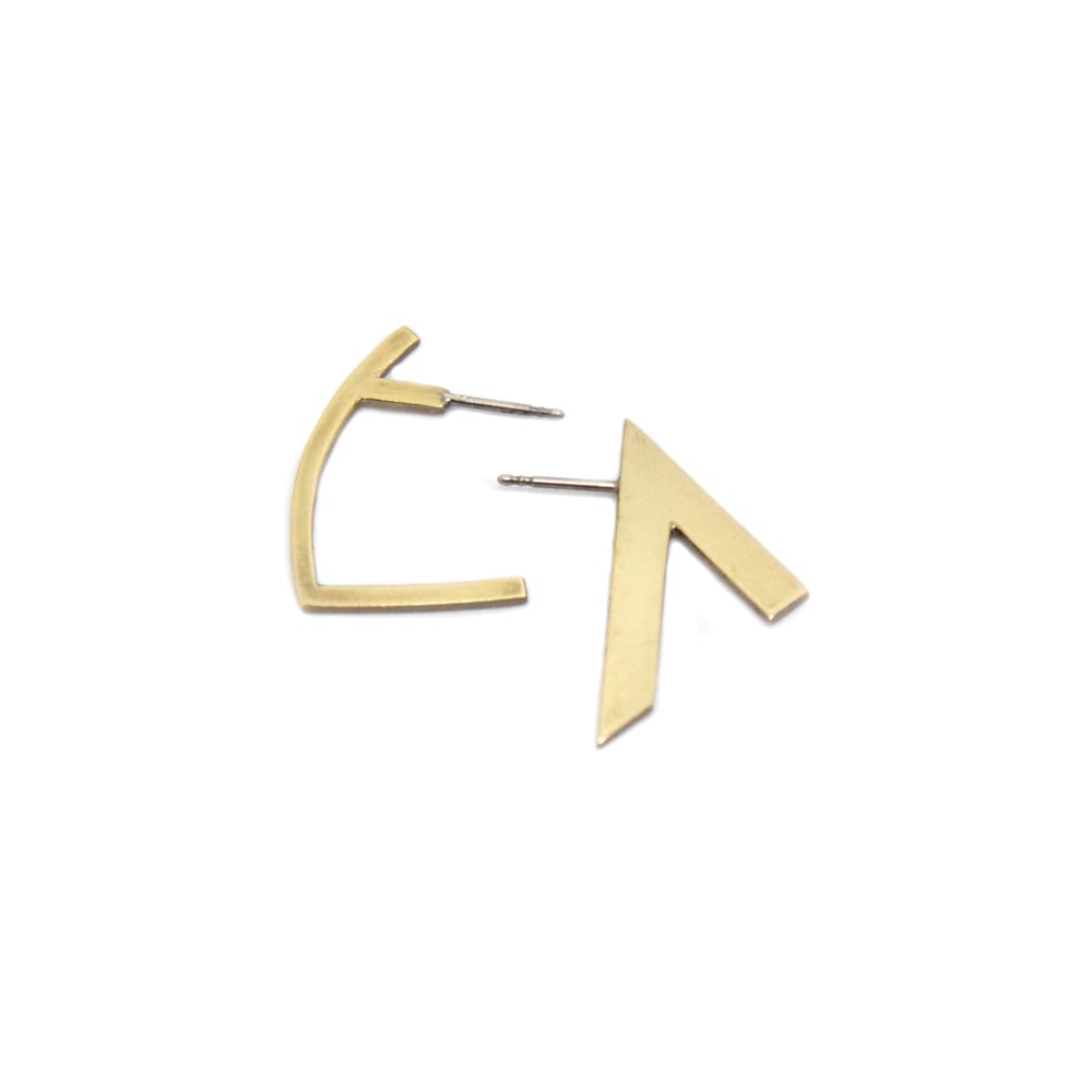 Image of SIDEWAYS EAR STUDS